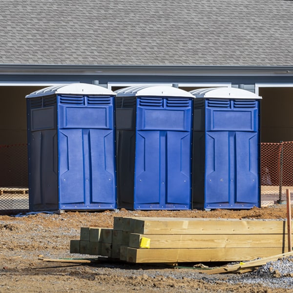 what is the expected delivery and pickup timeframe for the porta potties in Horse Creek Wyoming